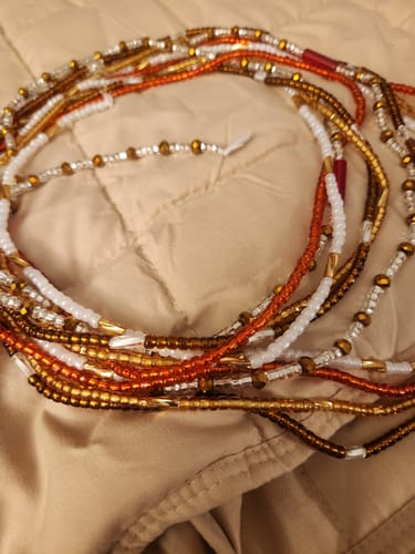 Customer photo review of *BEST SELLER*   Caramel African Waist Bead - Get 5 for 50% Off at checkout 🔥