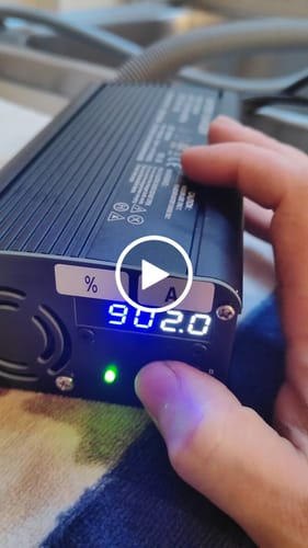Customer video review of 72V Super Charger 80/90/100% - 1-5 Amp For Lithium-Ion Battery
