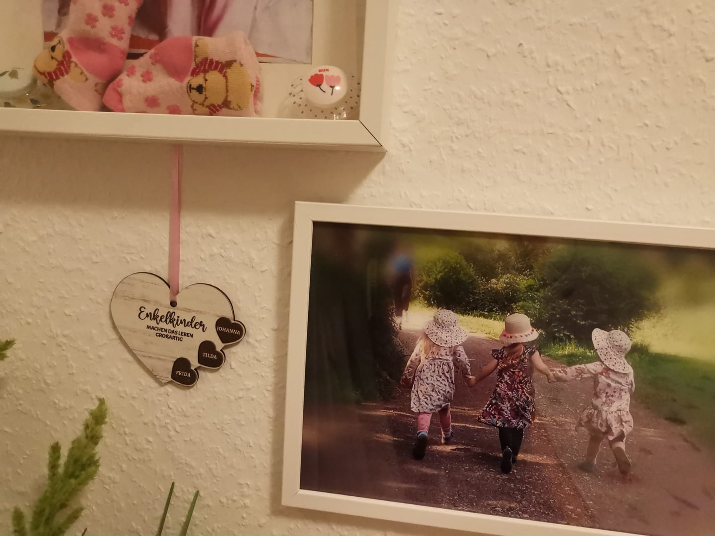 Customer photo review of Meine Enkelkinder - Großeltern-Herzen Ornament