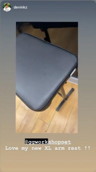 Customer photo review of Original Tattoo Armrest XL - pillow size 50x37cm - PATENTED