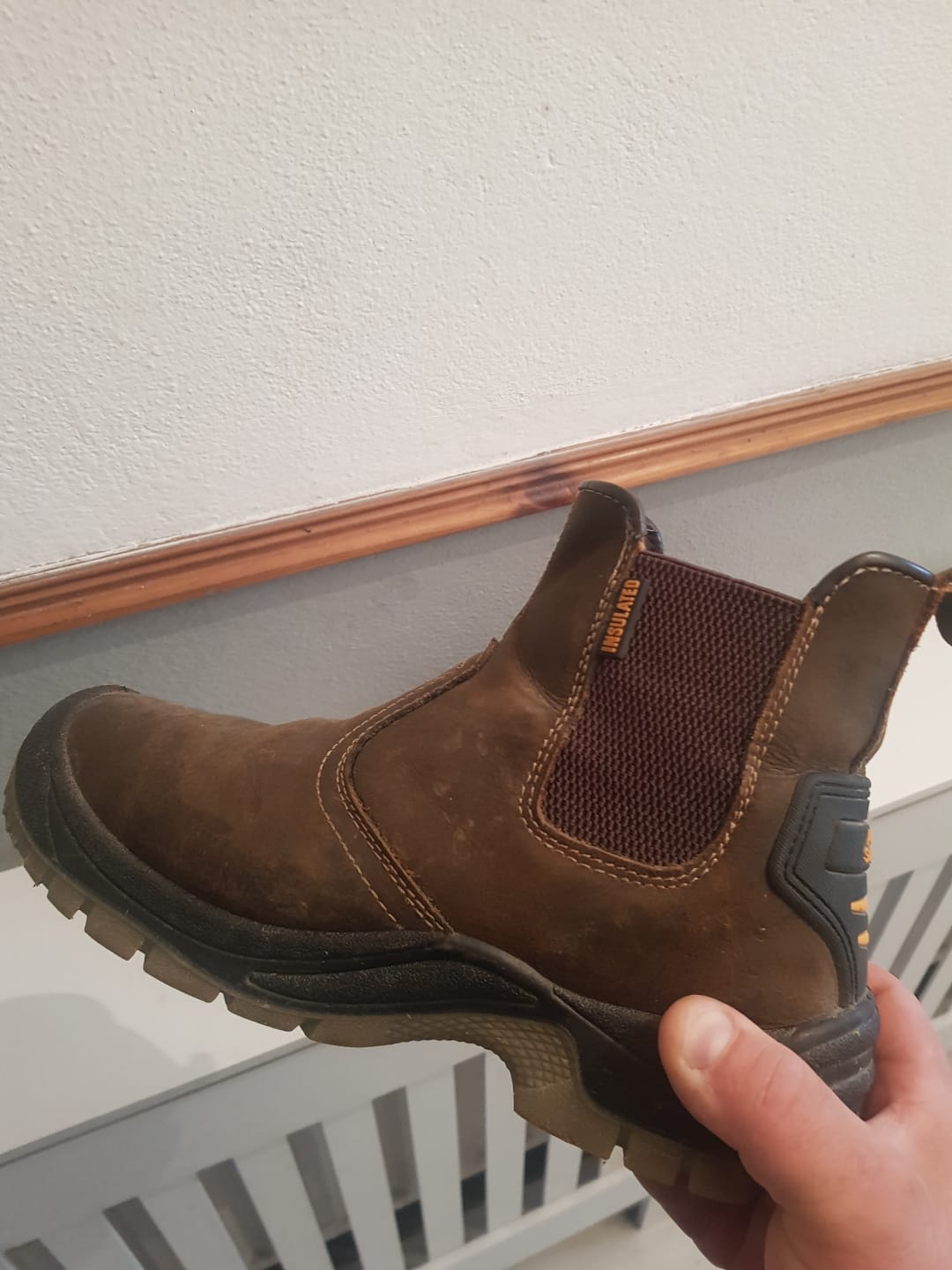 Customer photo review of Heavy Duty Leather Slip On