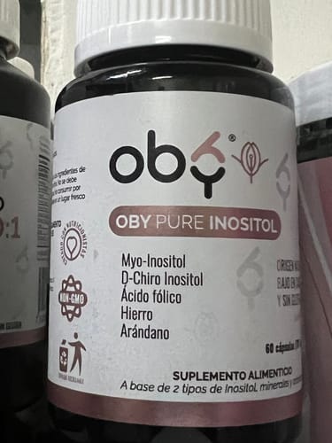 Customer photo review of OBY Pure Inositol | Myo Inositol y D-Chiro Inositol, Ácido Fólico, Hierro y Extracto Arándano