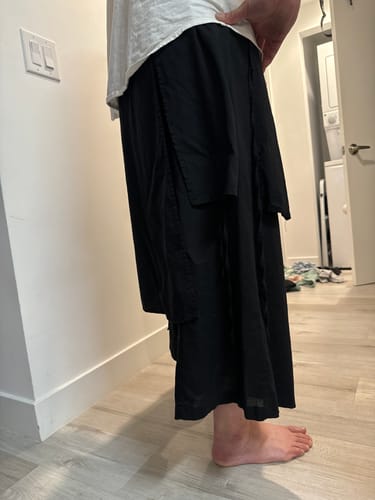 Customer photo review of Japanese Linen Casual Pants