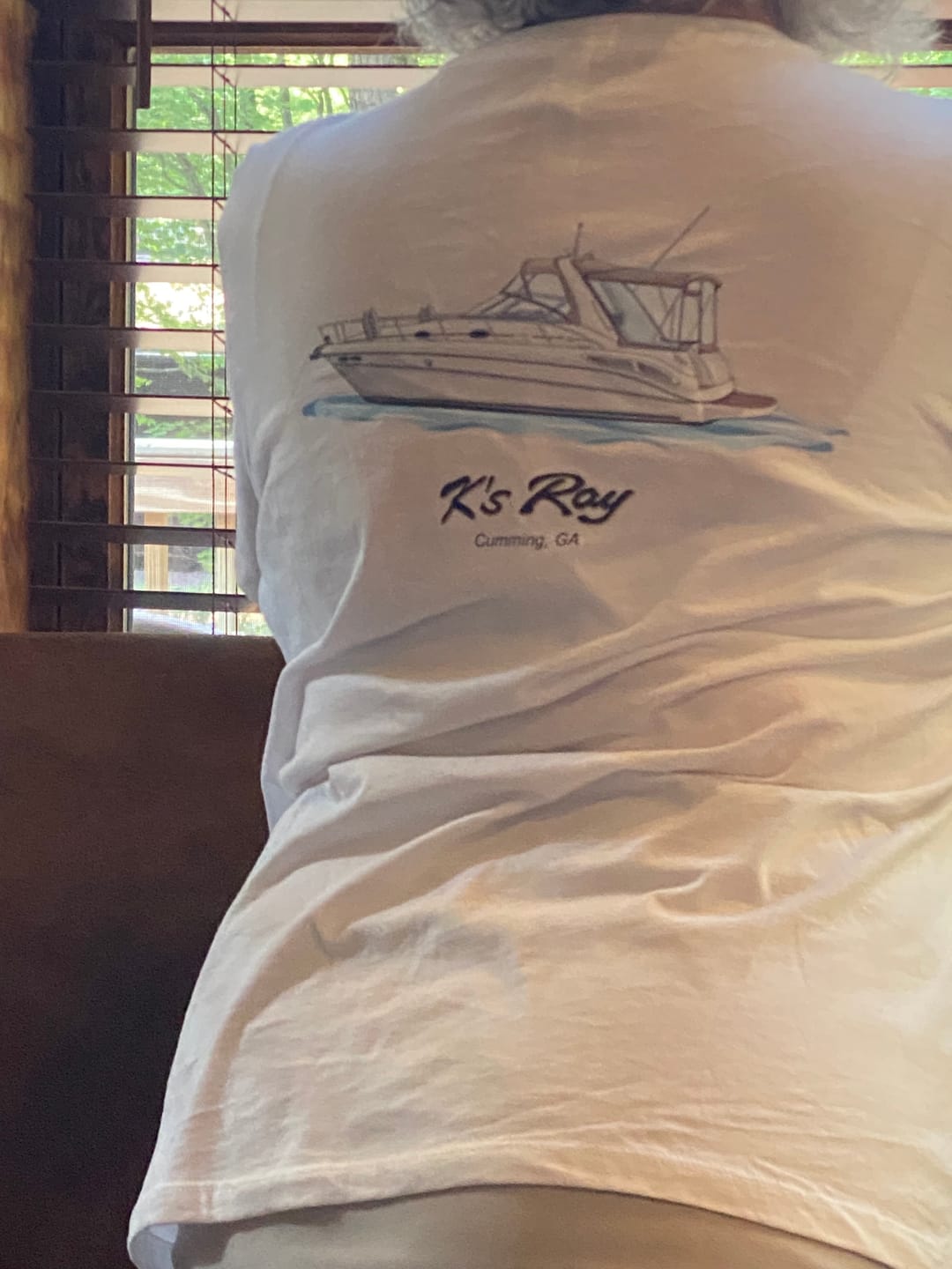 Customer photo review of Custom Kiss-Cut Boat Stickers