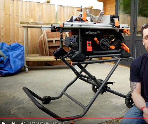 Customer photo review of Scie sur table Evolution R255TBLX+ 255mm avec lame multi-matériaux TCT+ Support pour scie sur table