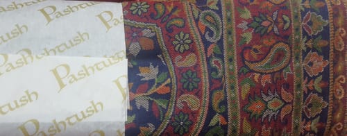 Customer photo review of Pashtush women faux pashmina shawl, ethnic weave design, multi color