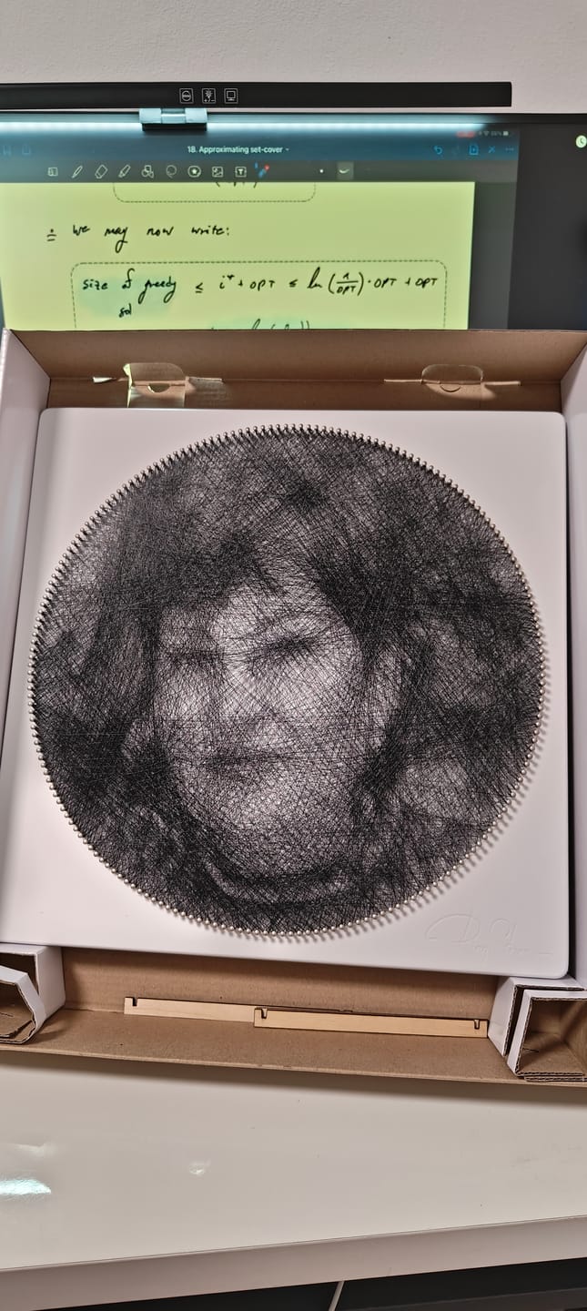 Customer photo review of יצירה בחוטים לפי תמונה אישית "RingString"