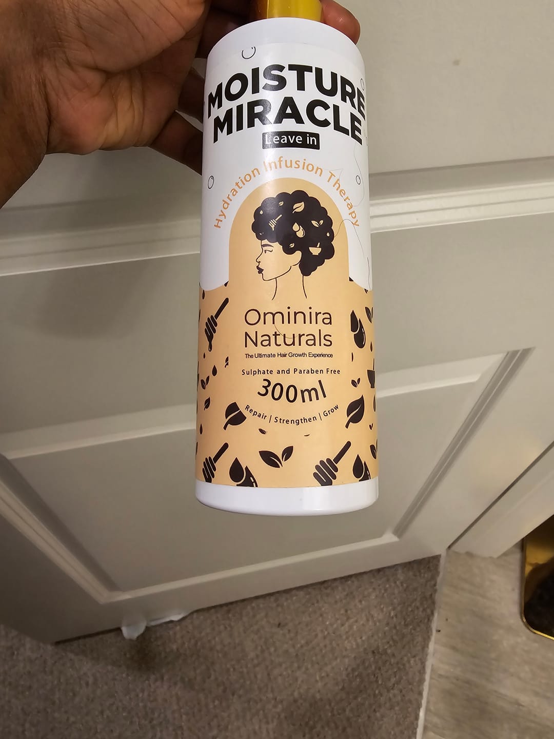 Customer photo review of Moisture Miracle – Leave-in Conditioner