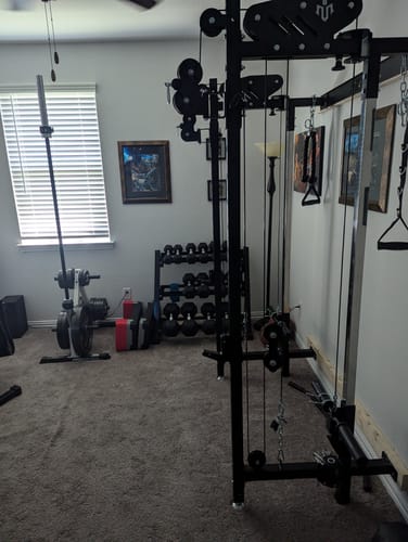 Customer photo review of CHEETAH™ Wall Mounted Folding Power Rack Functional Trainer