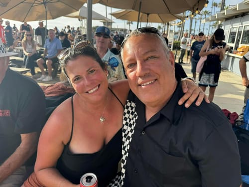 Customer photo review of Men's Camp 50's Cotton Pocket Bowling Checkerboard Black and White Checkered Flag Short Sleeve Shirt