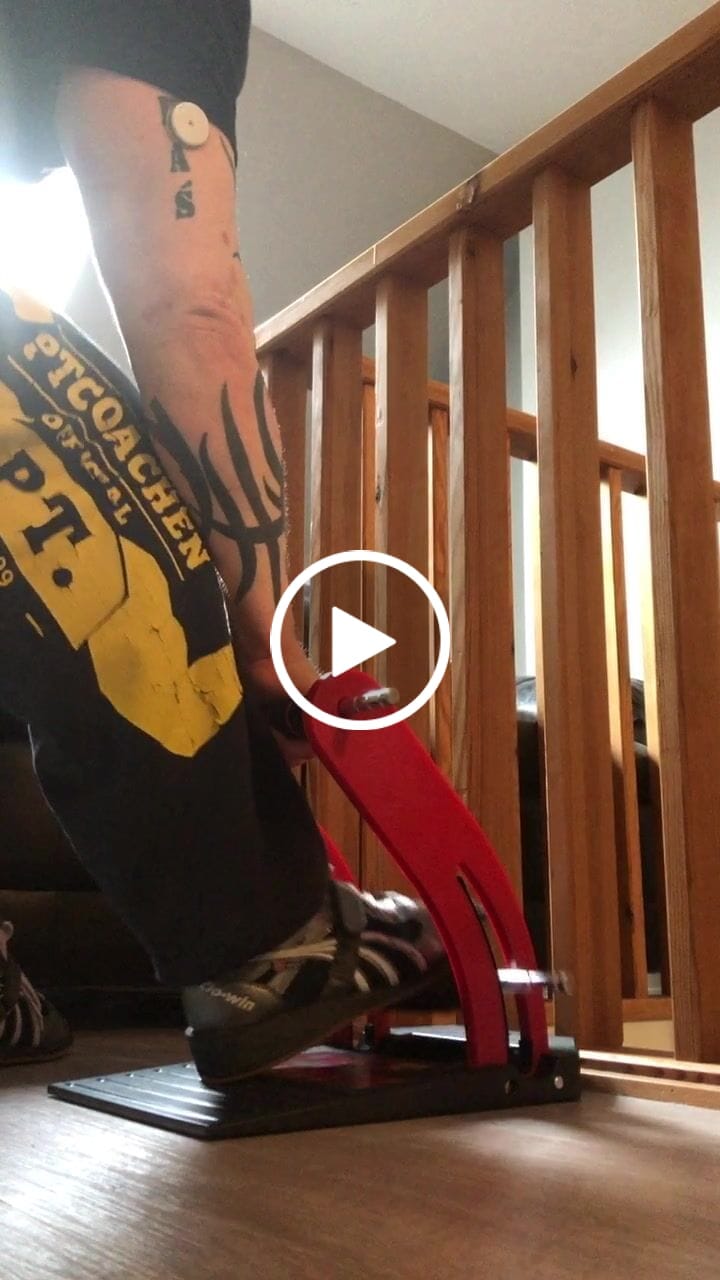 Customer video review of Calf Buster V2 - Calf Extension Machine for Calf Growth, Strength, Rehab, Ankle Strength