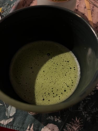 Customer photo review of Washimine Ceremonial Matcha Tea