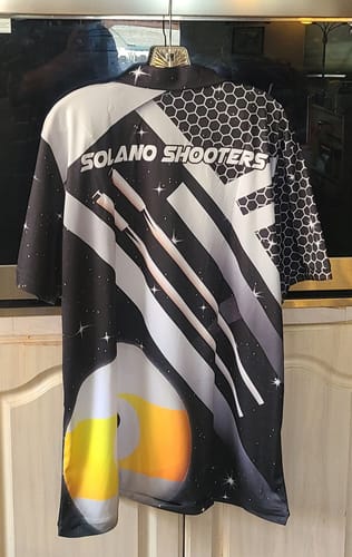 Customer photo review of Personalized Black Jerseys Billiard 8 Ball & 9 Ball Men Polo Shirts Custom Unique Billiard Uniform TDM1370