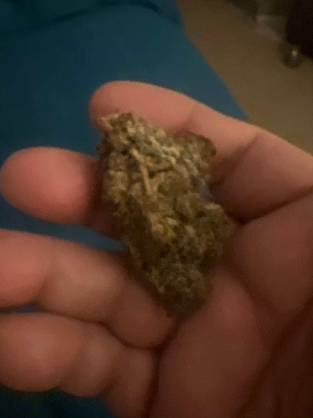 Customer photo review of THCA FLOWER – SNOW CAPS 10G