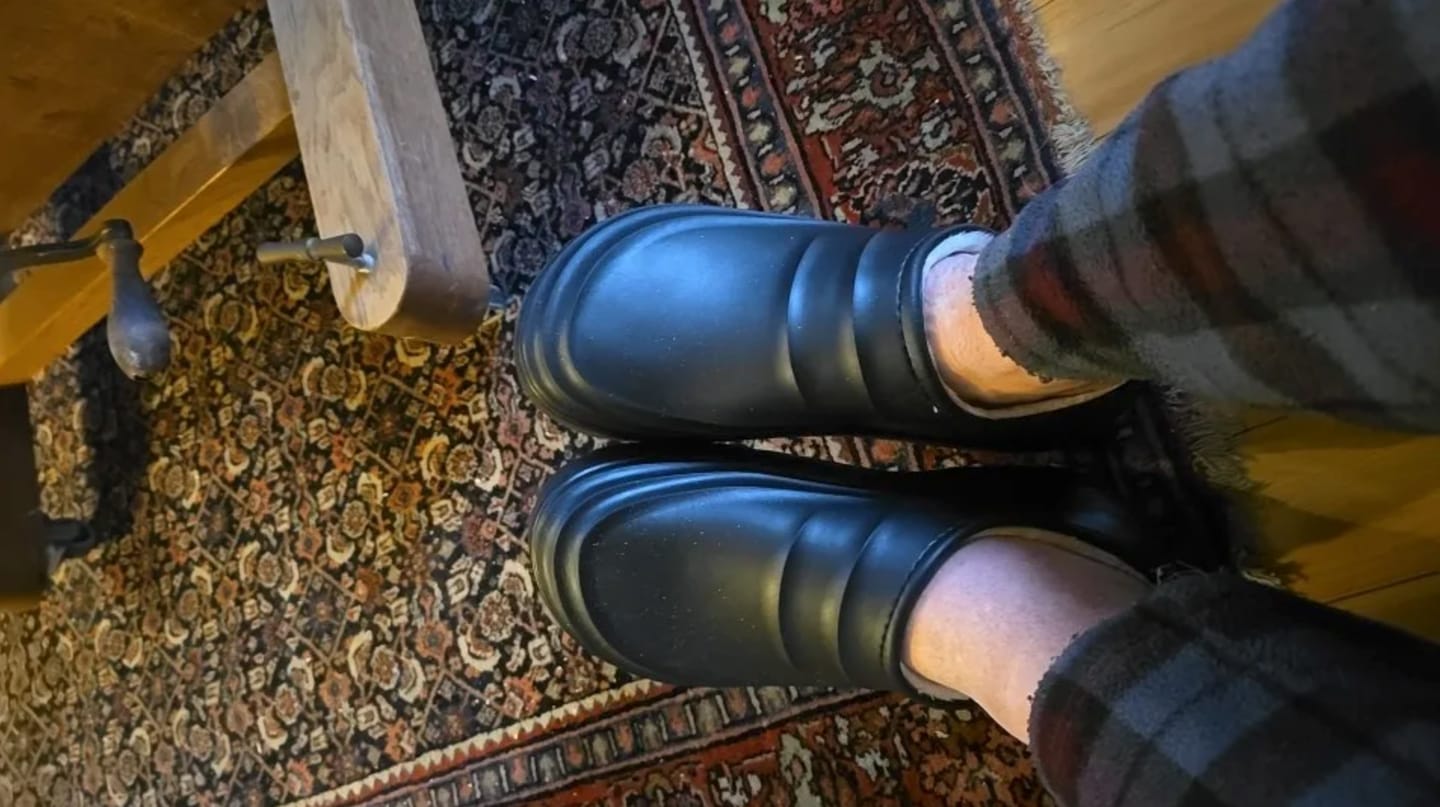 Customer photo review of Torrey Fuzzy - Healthy & Non-Slip Comfort Clogs