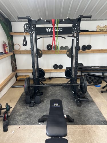 Customer photo review of Major Fitness F22 All-In-One Home Gym Power Rack