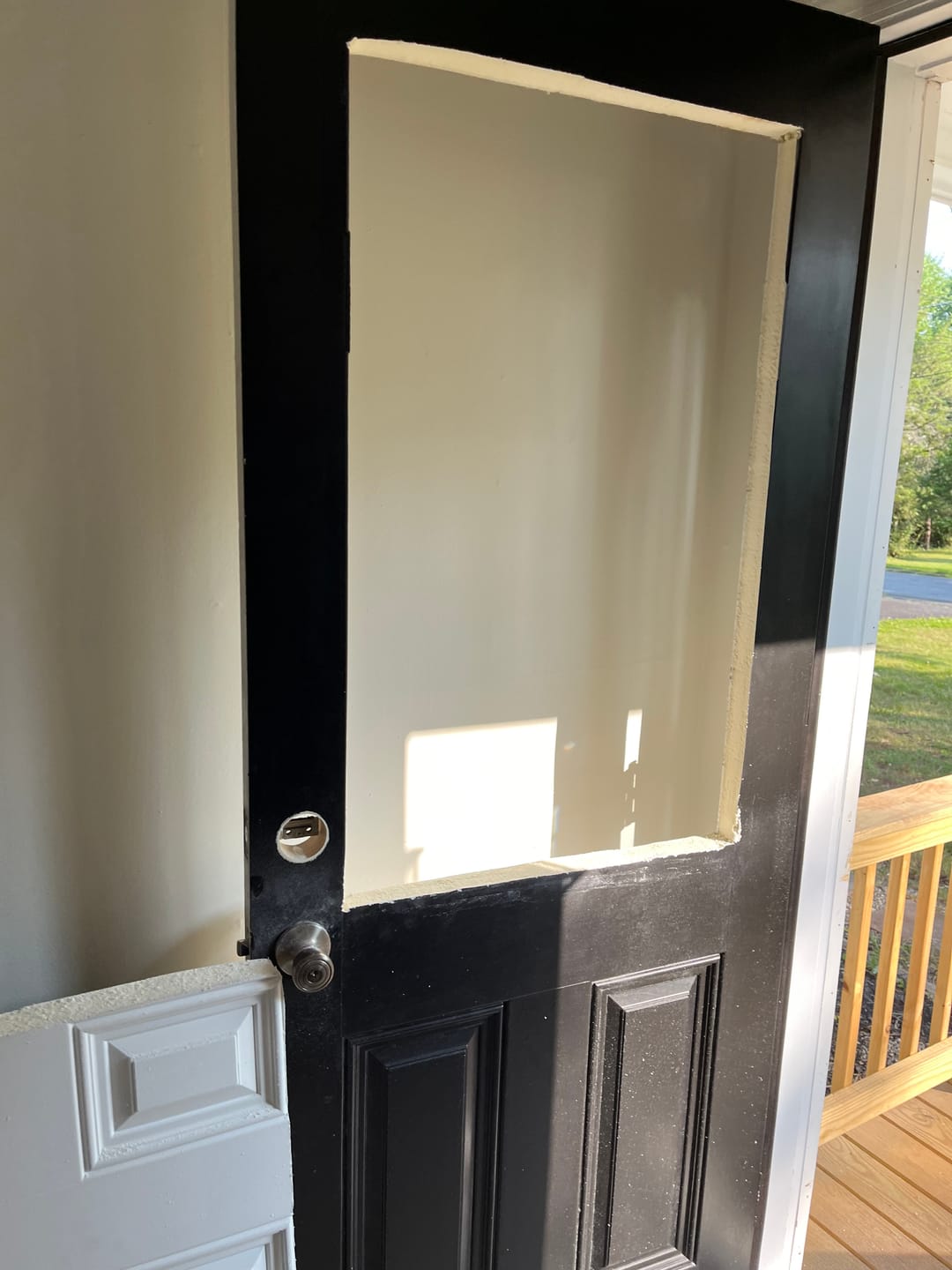 Customer photo review of Grills Between Glass 9 Lite Glass and Frame Kit (Half Lite)