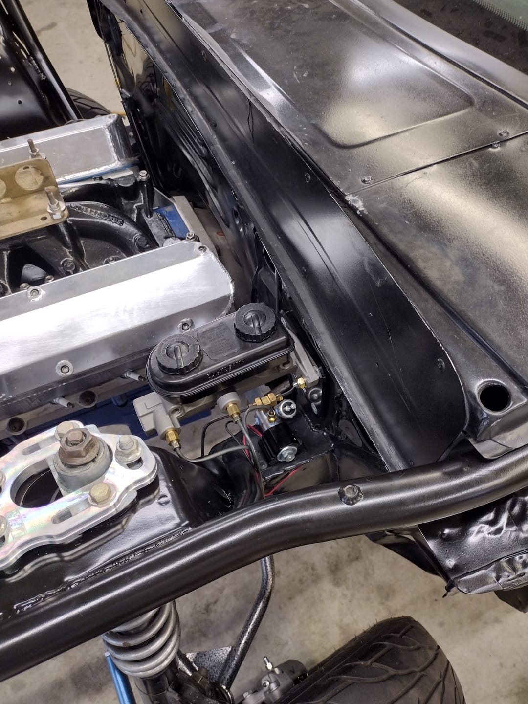 Customer photo review of Motion Raceworks 1979-93 Fox Body Billet Aluminum Manual Master Cylinder Conversion Kit 20-10010