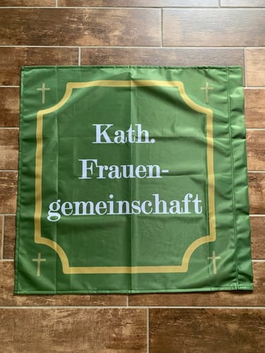 Customer photo review of Fahne inkl. Druck