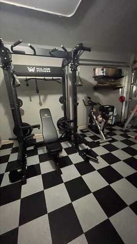Customer photo review of Major Fitness F22 All-In-One Home Gym Power Rack