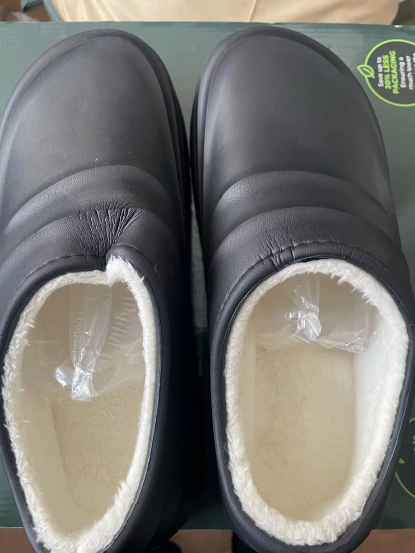 Customer photo review of Torrey Fuzzy - Healthy & Non-Slip Comfort Clogs