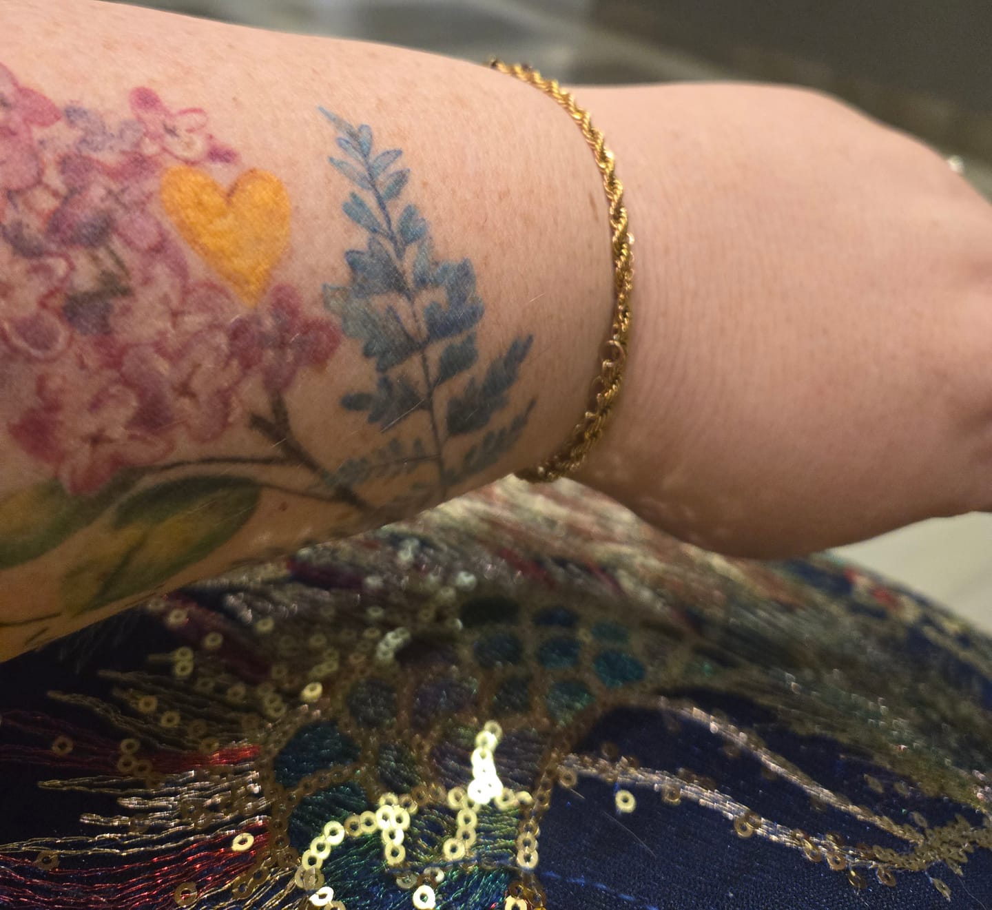 Customer photo review of Twisted 18K Gold Bracelet