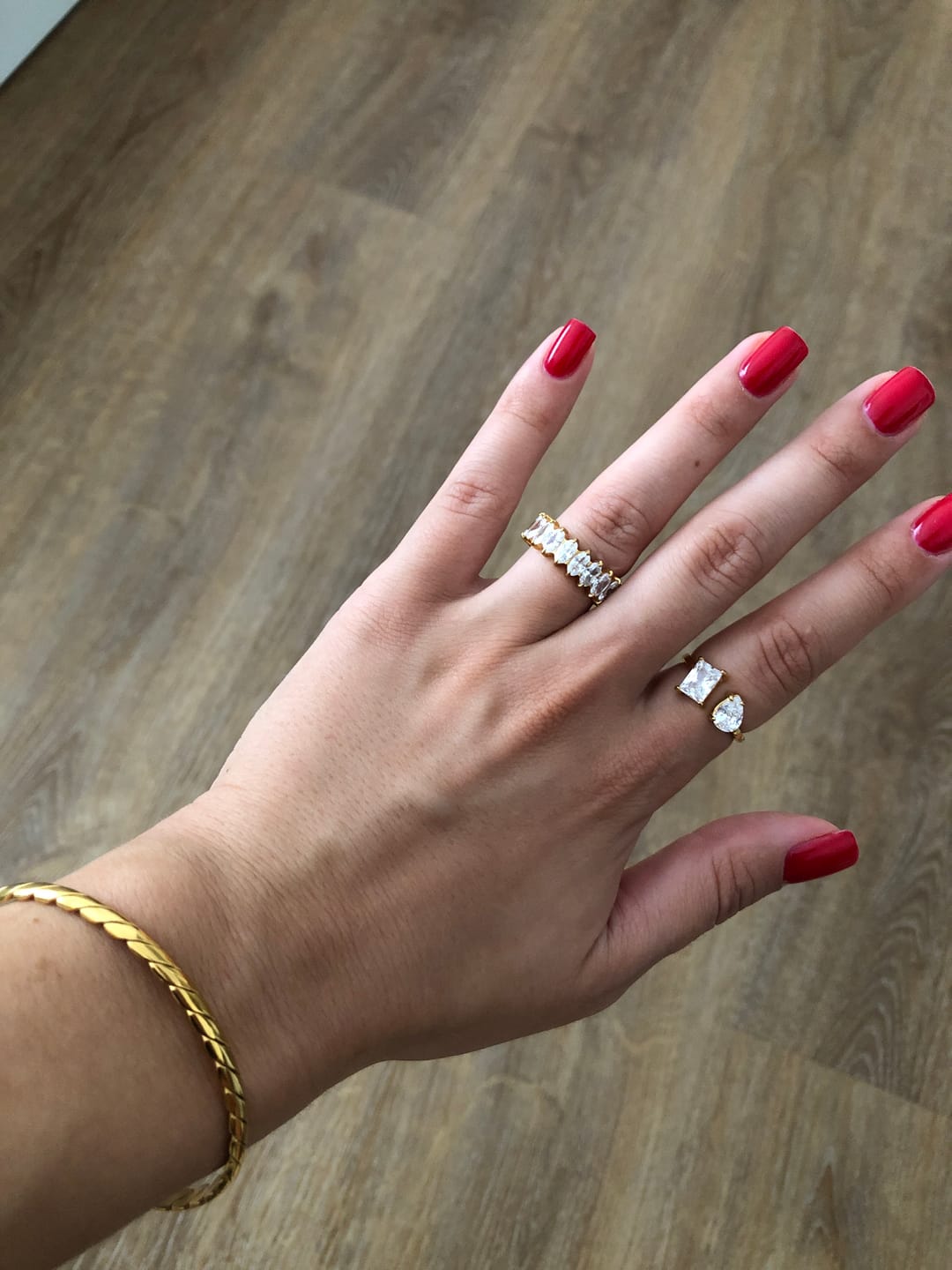 Customer photo review of Sparkle Deluxe Ring | 18K vergoldet