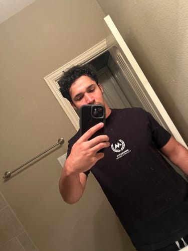 Customer photo review of SAINT MICHAEL 'THE BATTLE' Tee - Black