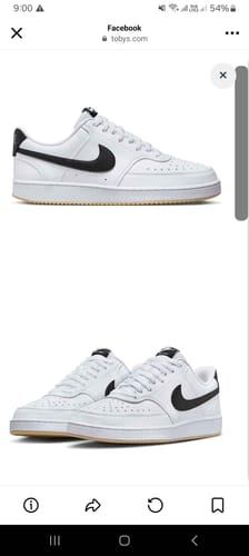 Customer photo review of Nike Men's Court Vision Low Casual Shoes