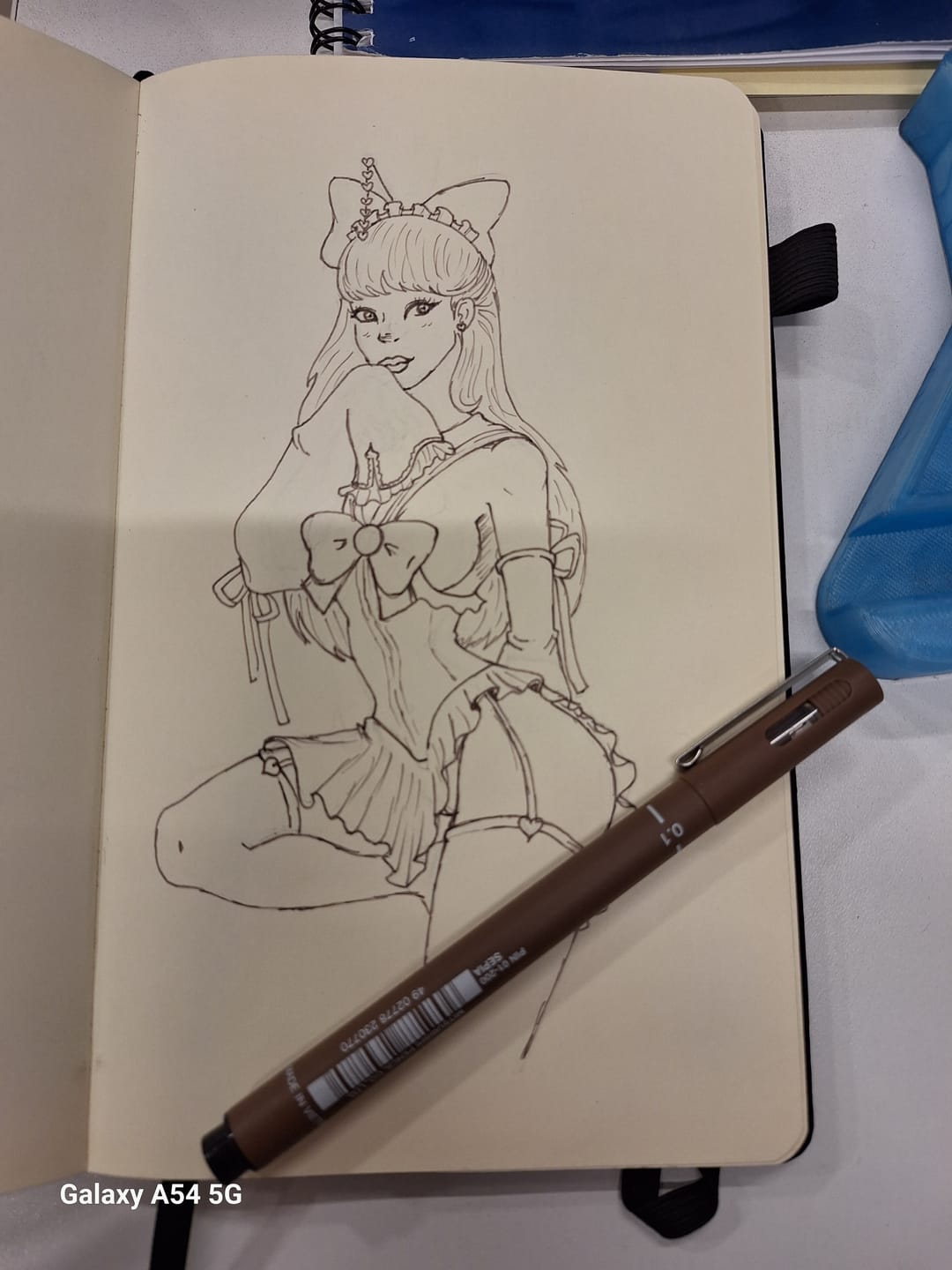 Customer photo review of Uni Pin - Tiralíneas Fine Line Sepia