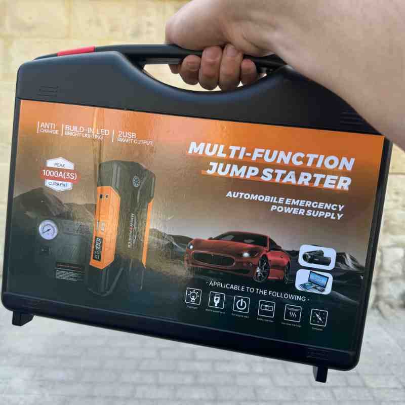 Customer photo review of Portable Car Jump Starter Malta with Air Compressor