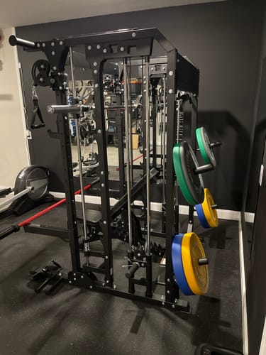 Customer photo review of Major Fitness B52 All-In-One Home Gym Smith Machine