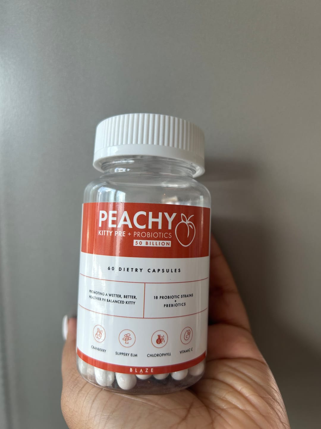 Customer photo review of Slippery Peach Probiotics