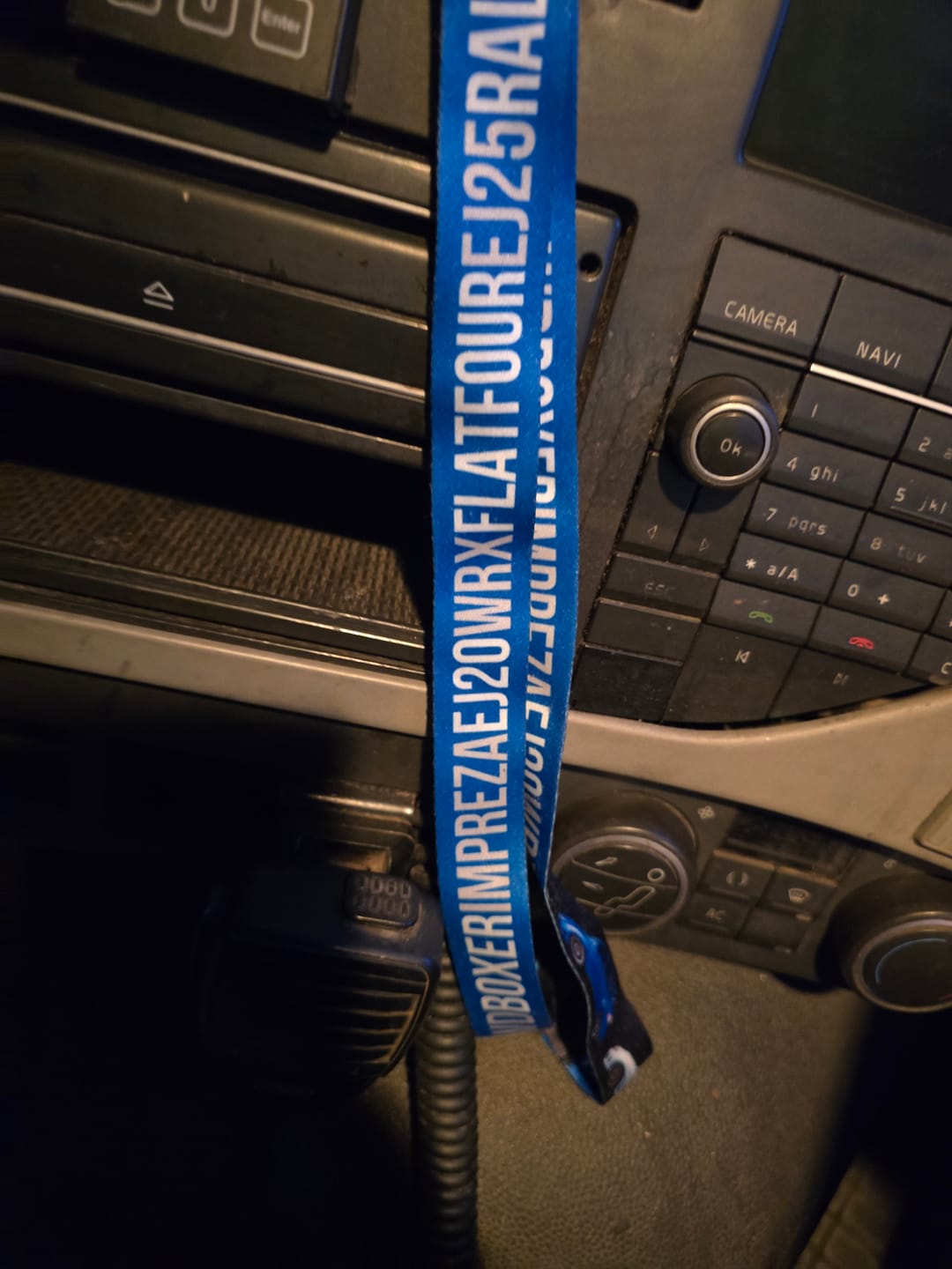 Customer photo review of Subaru WRX STI Rally Lanyard