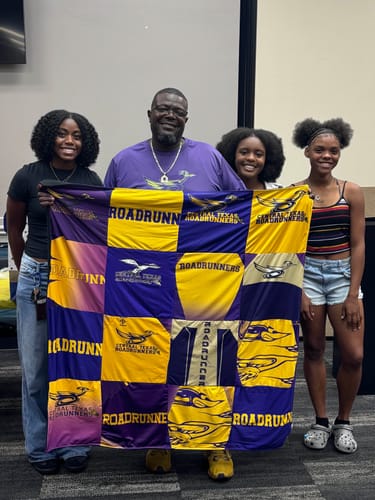 T-shirt quilt from university of texas at san antonio by Kenya from TX