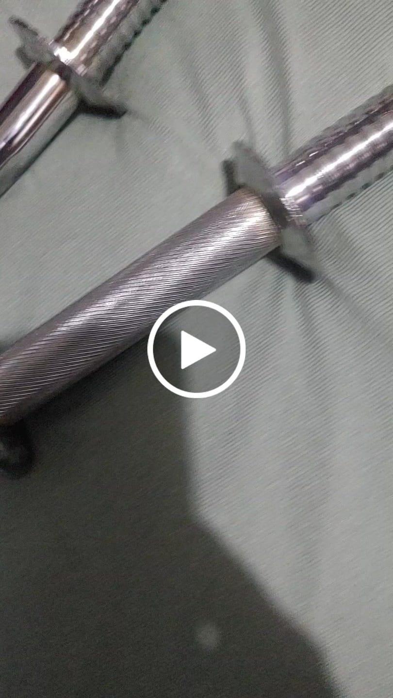 Customer video review of Kit Treino Com Barra 1,20M + Par Halter Barra 35cm
