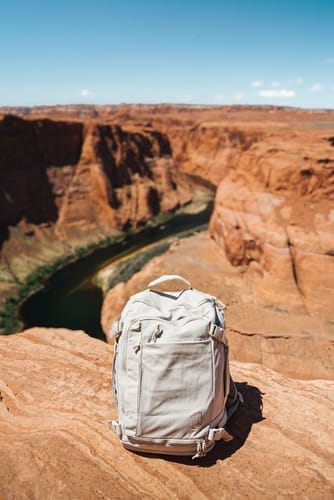 Customer photo review of Blast Quick Access Carry On Travel Backpack