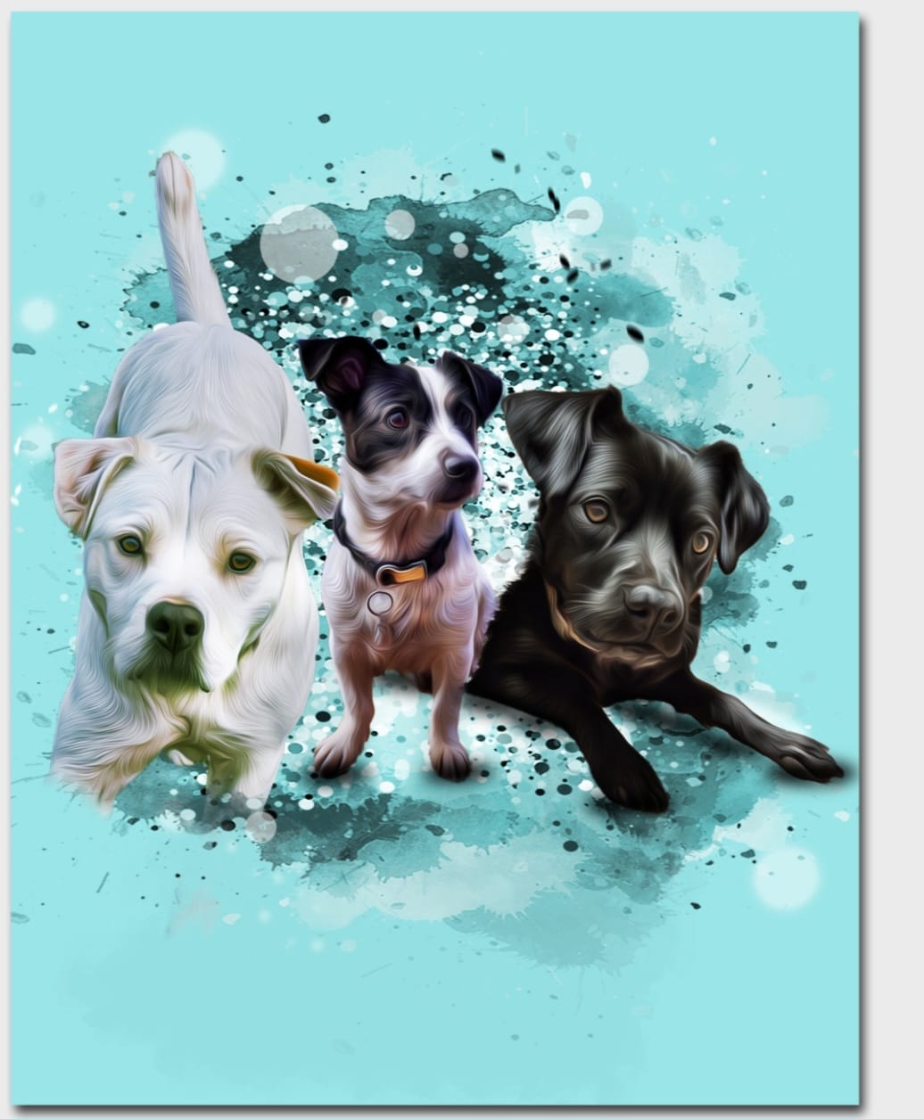 Customer photo review of Personalized Pet Art - Canvas