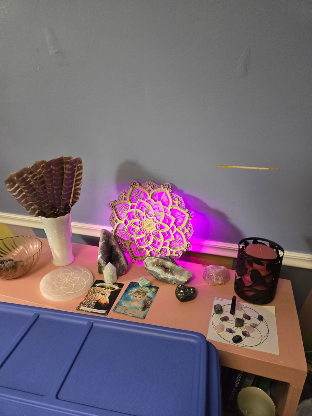 Customer photo review of Lotus Flower Mandala Light Lamp