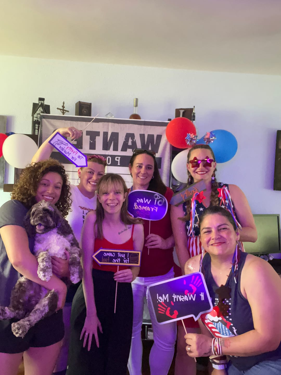 Customer photo review of Independence Day / BBQ Themed Murder Mystery Host Your Own Game Kit