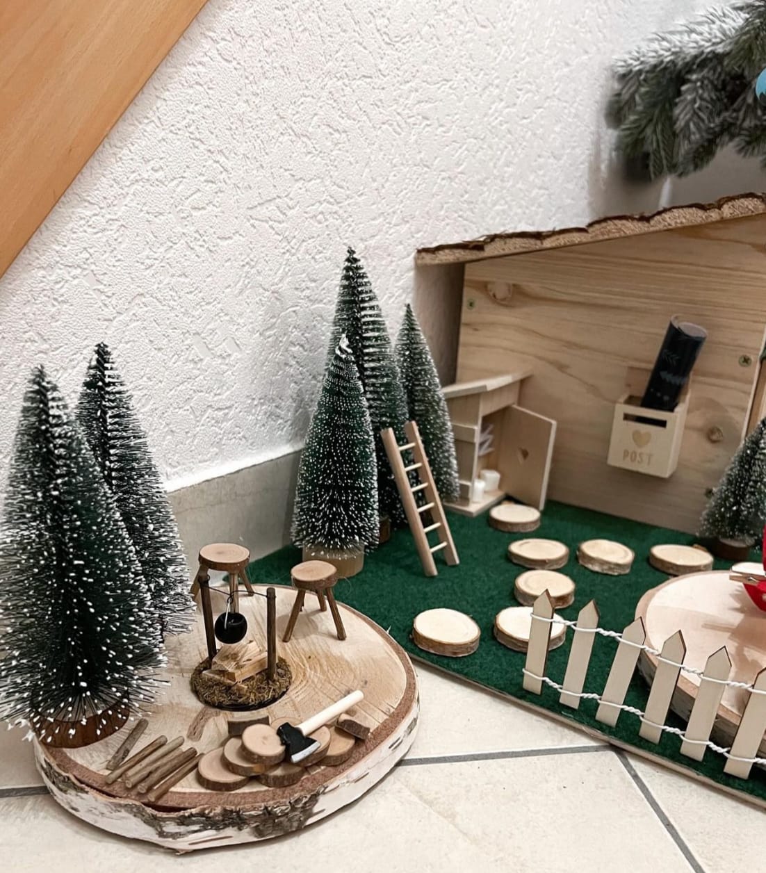 Customer photo review of Wichtel Feuerstelle mit Hockern zum selber bauen
