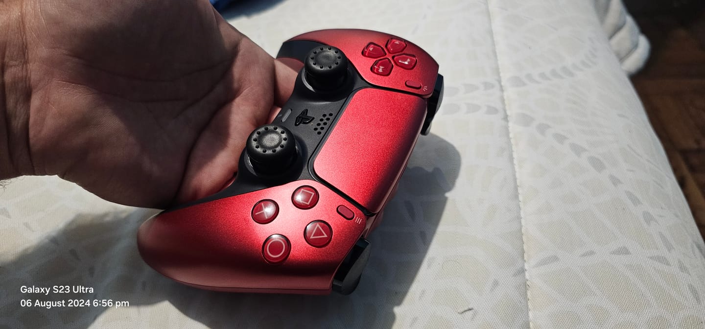 Customer photo review of PlayStation 5 (PS5) DualSense Wireless Controller - Volcanic Red
