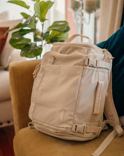 Customer photo review of Blast Quick Access Carry On Travel Backpack