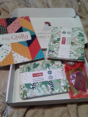 Customer photo review of Mrs Quilty Subscription Box