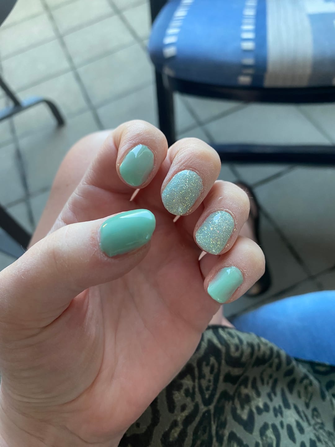 Customer photo review of Diamond White Dipping Powder