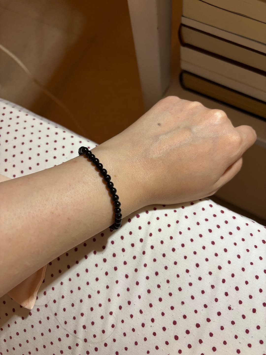 Customer photo review of Pulsera Turmalina negra | 4mm | Limpieza - Protección