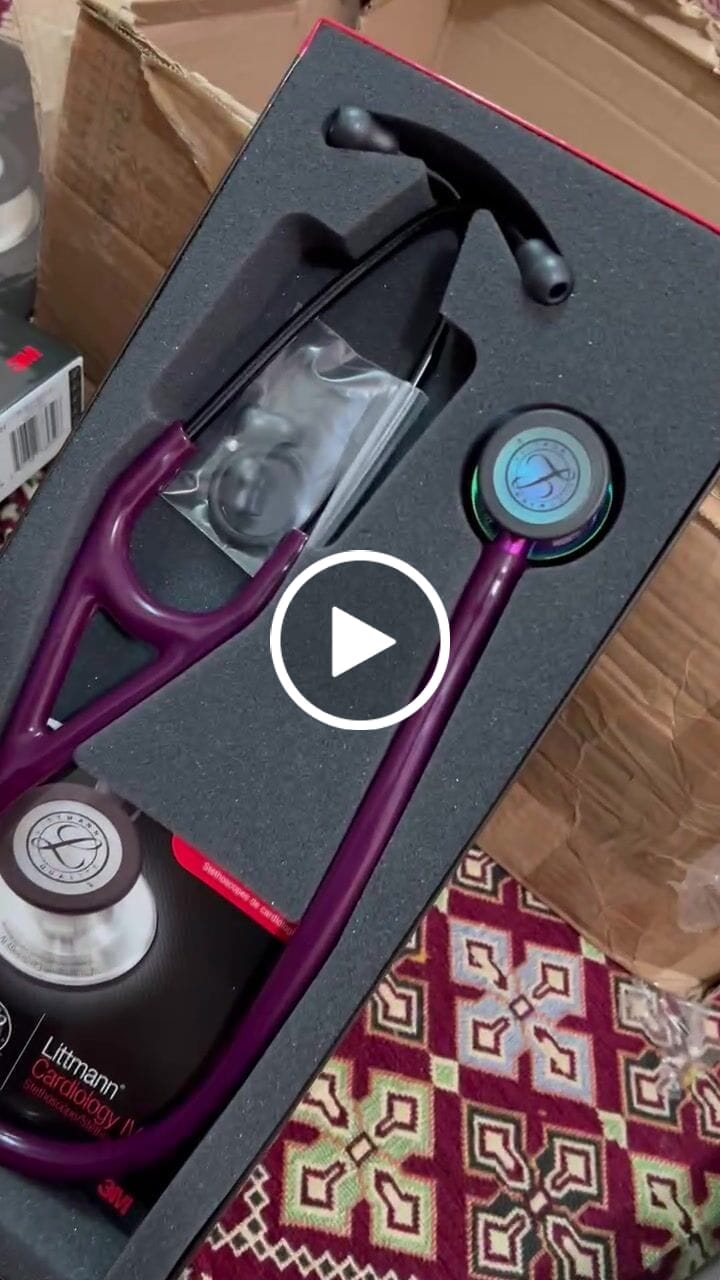 Customer video review of Littmann Cardiology IV Diagnostic Stethoscope: High Polish Rainbow & Plum - Violet Stem 6239
