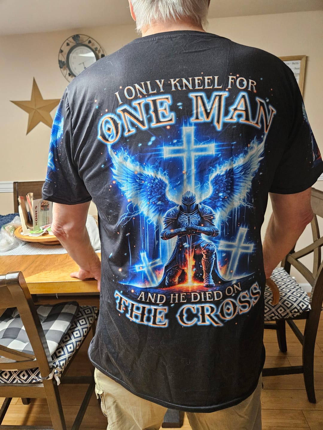 Customer photo review of I Only Kneel For One Man Men's All Over Print Shirt -Tltr2106242