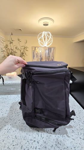 Customer photo review of Blast Quick Access Carry On Travel Backpack