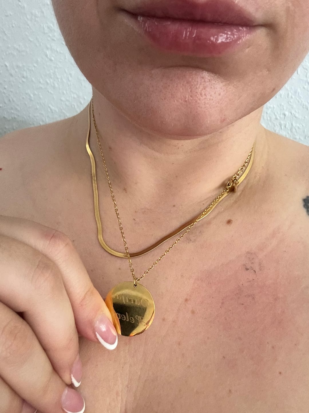 Customer photo review of Coin | Halskette + Gravur